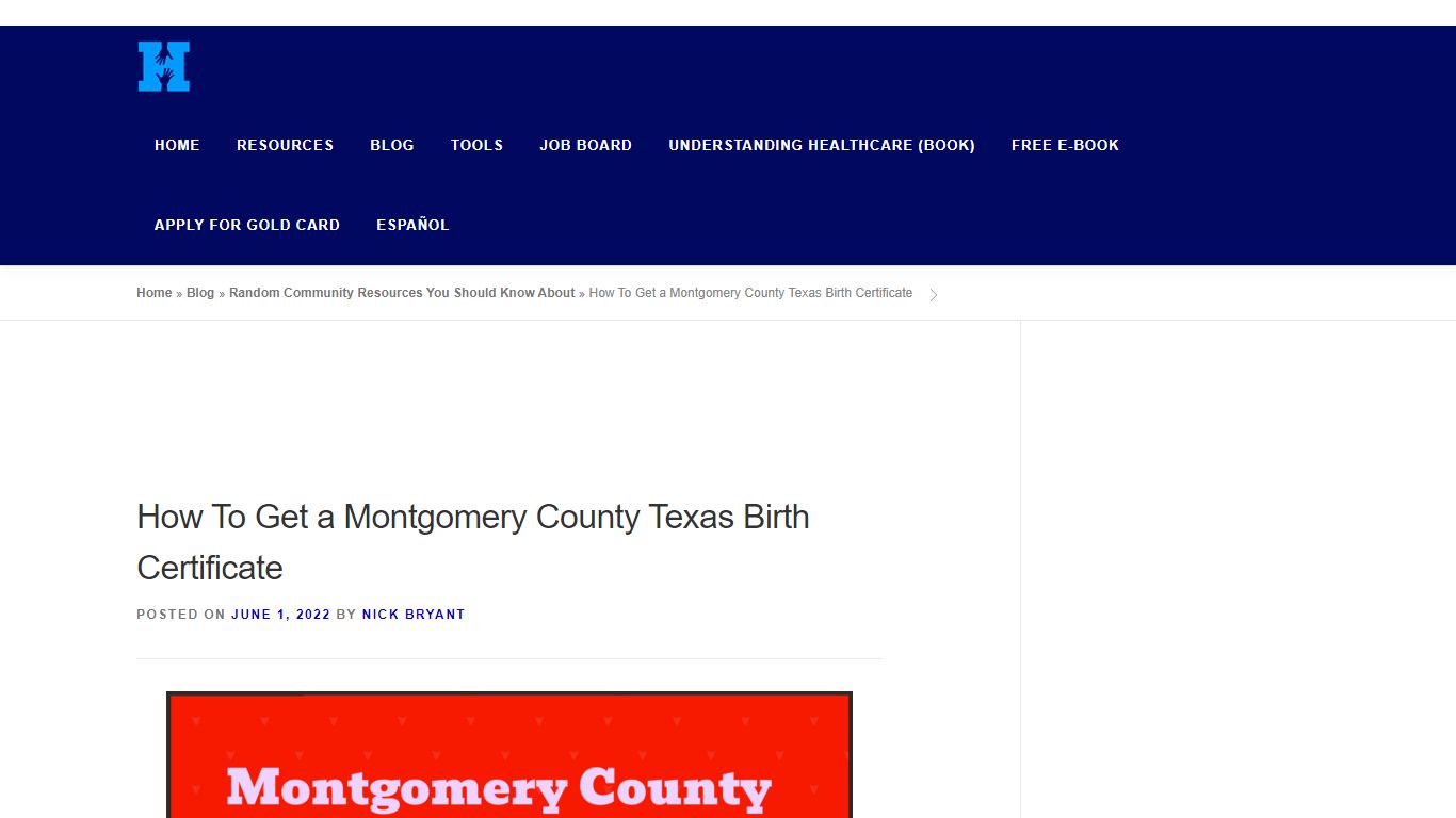 How To Get a Montgomery County Texas Birth Certificate